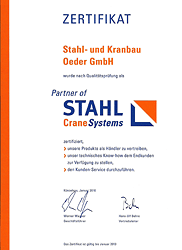 STAHL-Zertifikat